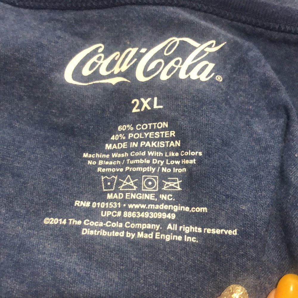 Coca-Cola blue tropical tank size 2XL - Picture 8 of 8